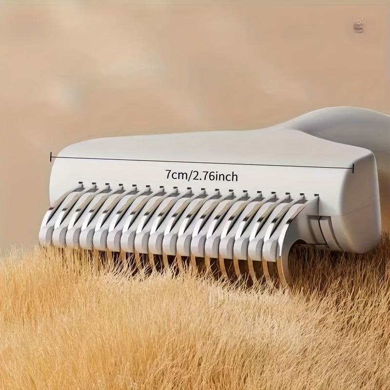 Brosse Démêlante Blanche à Lames Inoxydables