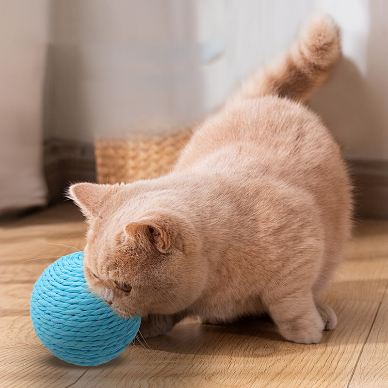 Balle à Griffer avec Son pour Chat – 8 cm