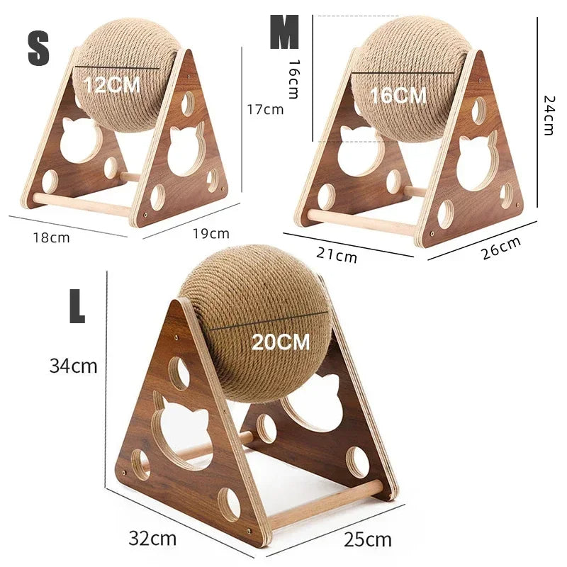 Griffoir Boule en Sisal pour Chats – Jouet Durable et Design