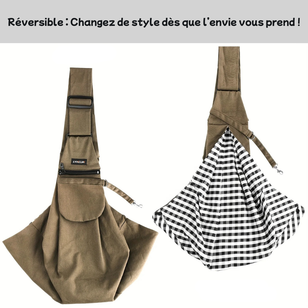 Sac d'Épaule Réversible pour Petits Animaux
