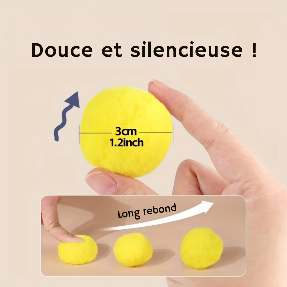 Lanceur de Balles en Peluche pour Chats et Chiens