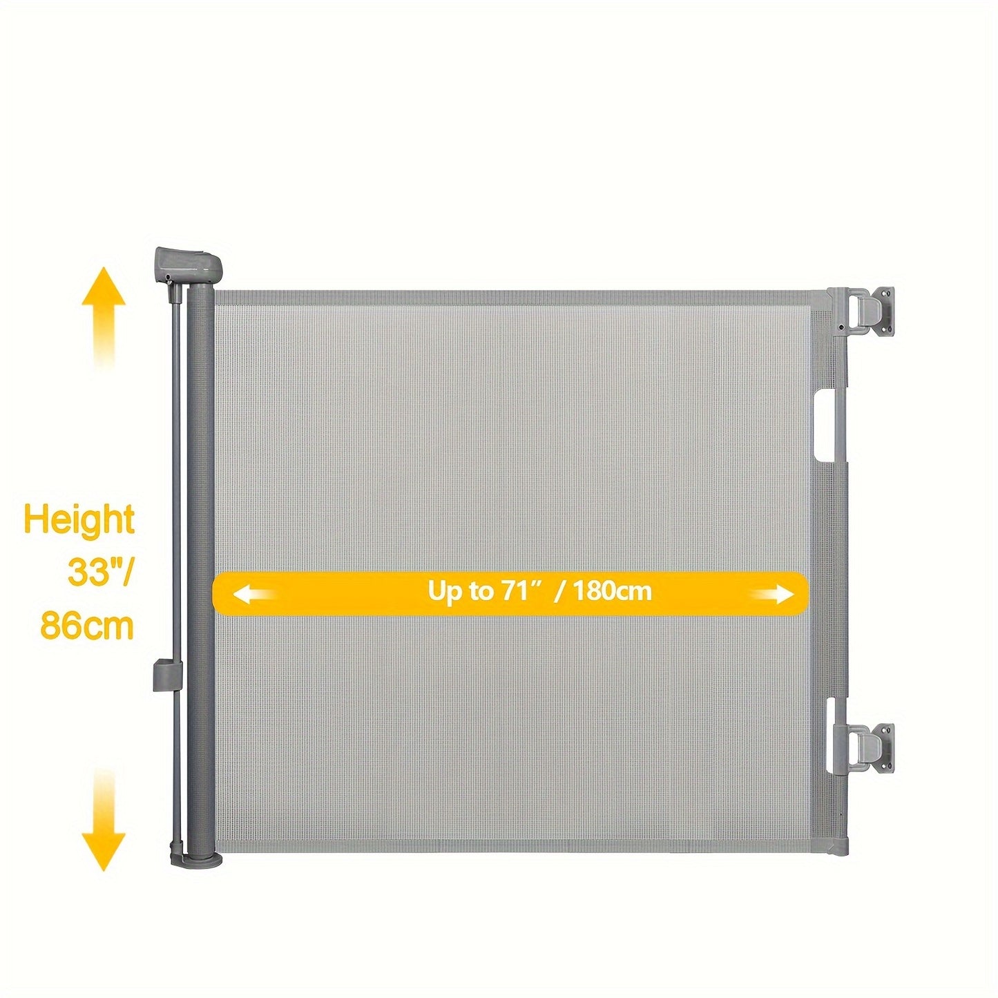 Barrière de Sécurité Rétractable pour Animaux – Maille PVC