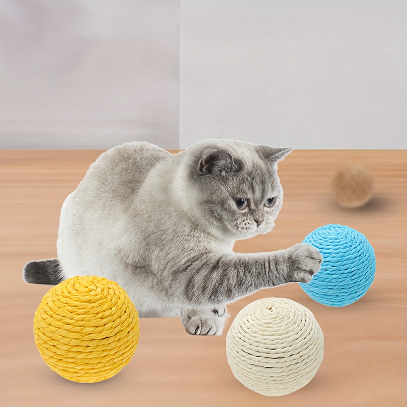 Balle à Griffer avec Son pour Chat – 8 cm