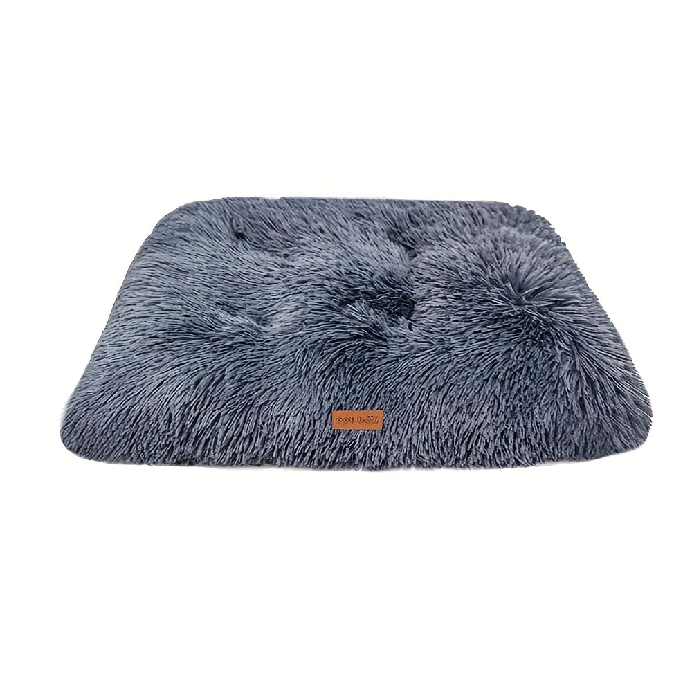 Coussin Carré en Fausse Fourrure pour Chien et Chat