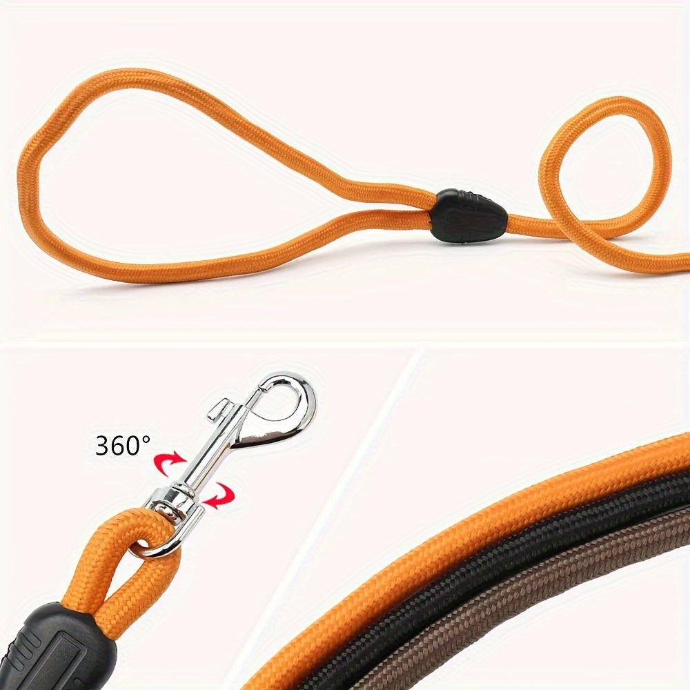Longe en Nylon avec Mousqueton Rotatif pour Chien – 5 à 15 mètres