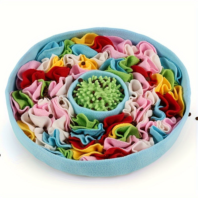 Tapis de Fouille Rond Multicolore pour Chien