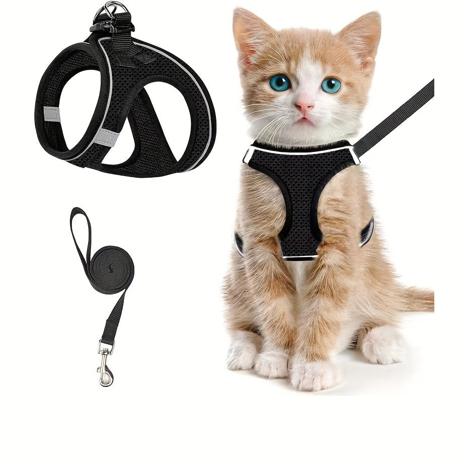 Harnais pour Chat Anti-Fuite avec Laisse