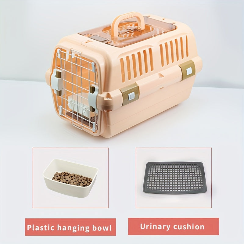 Caisse de transport pour chat en ABS avec double ouverture