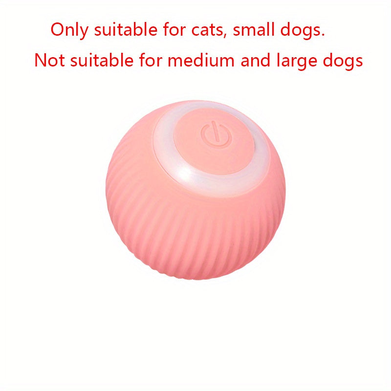 Balle Interactive Automatique en Silicone pour Chat – Rechargeable et Lumineuse