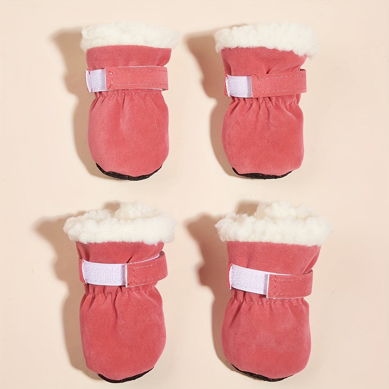 Bottines Hiver Doublées pour Chiens et Chats - Chaudes Antidérapantes en Polaire