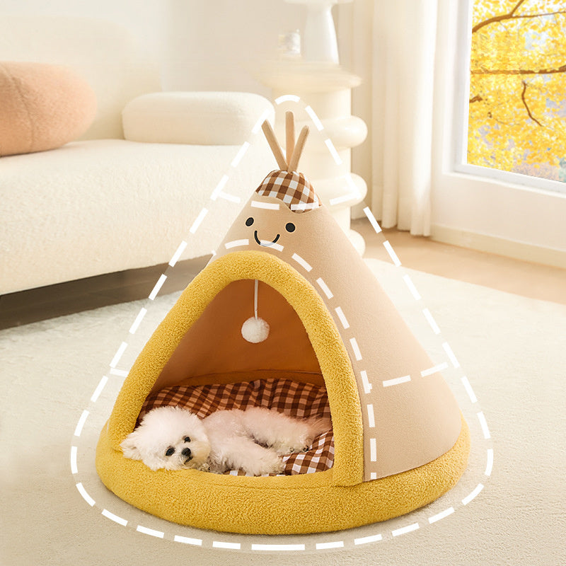 Tente Tipi Douillette pour chien ou chat – Coussin amovible