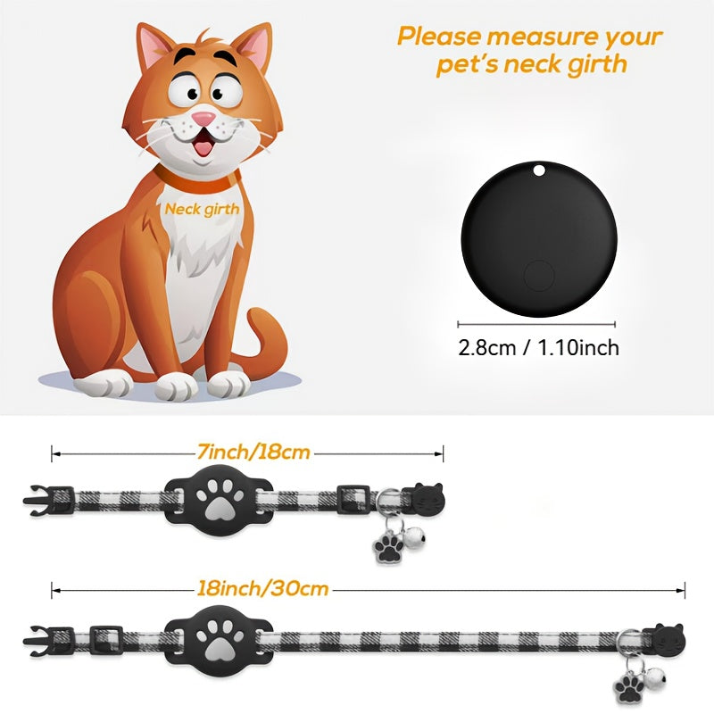 Collier GPS Intelligent pour Chat avec Dispositif Anti-Perte et Étui Protecteur