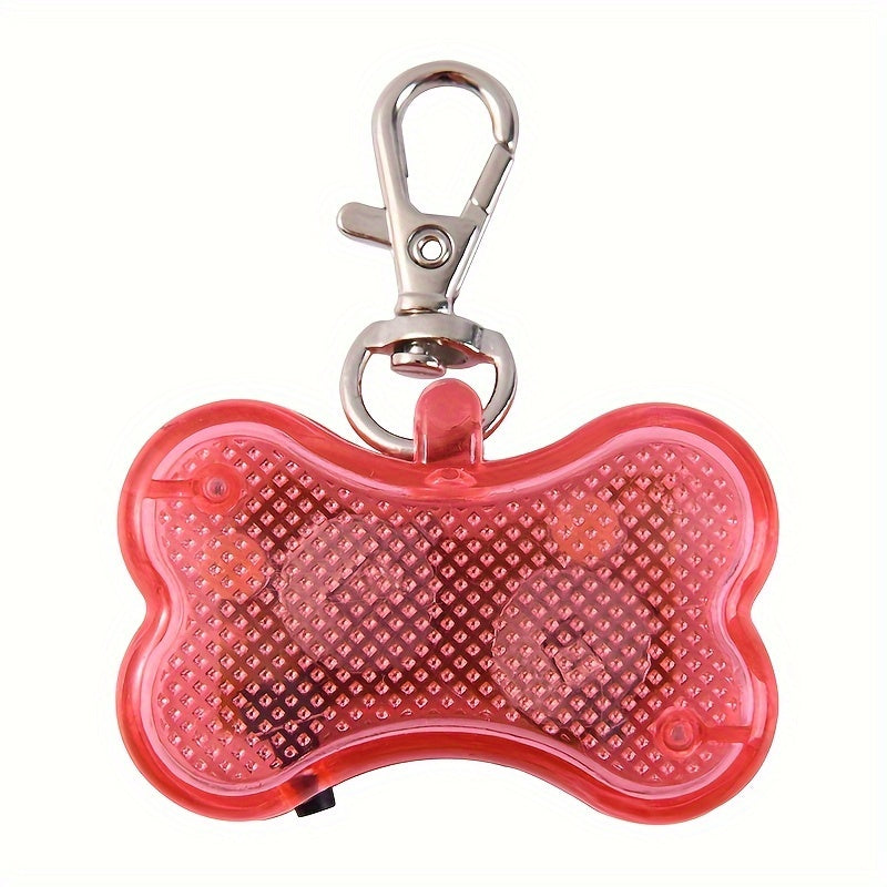Pendentif lumineux os pour collier de chien