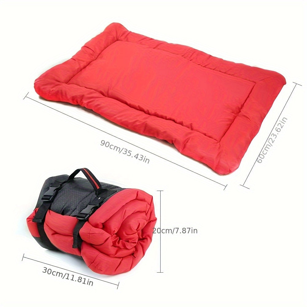 Coussin Extérieur Pliable pour Chien – Antidérapant et Lavable