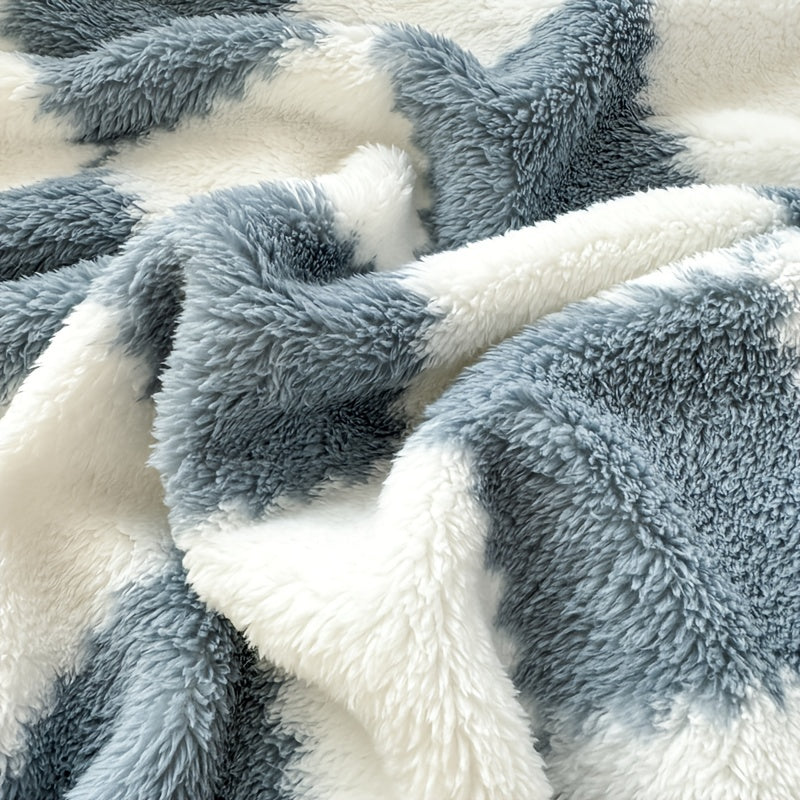 Plaid Flanelle à Carreaux Doux et Épais – Multi-Usages pour Humains et Animaux