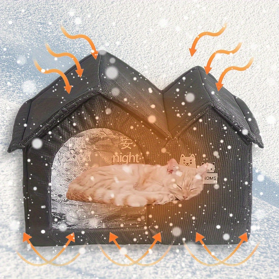 Maison isotherme imperméable pour chat et petit chien