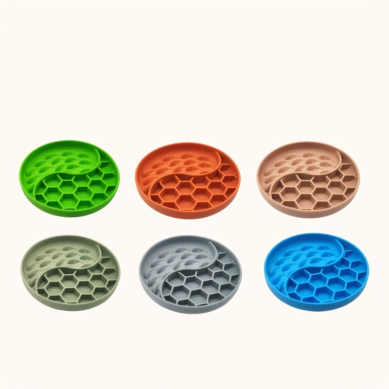 Gamelle Anti-Glouton en Silicone avec Ventouse – Design Alvéolé et Léchage