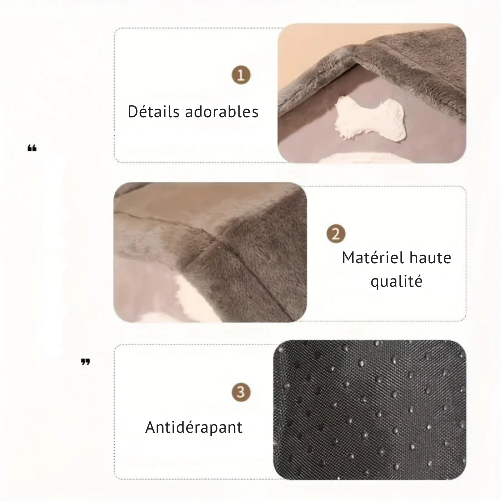 Maison pliable tout confort pour chien ou chat