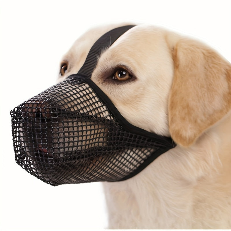 Muselière Souple en Maille Réglable pour Chien