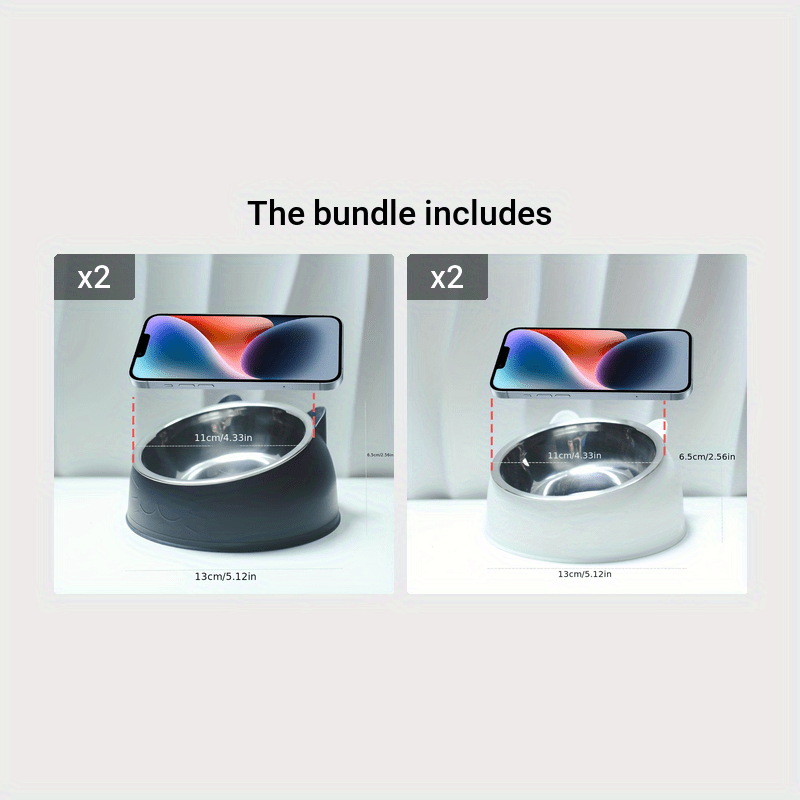 Gamelle Inclinée Antidérapante Oreilles de Chat – 100ml