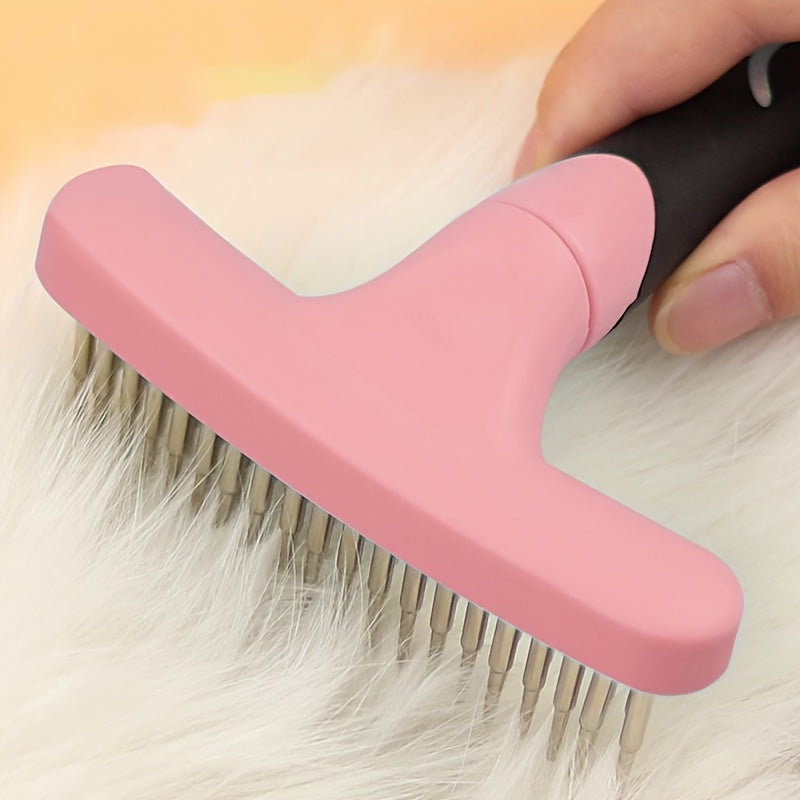 Brosse Démêlante à Double Rangée pour Chiens et Chats