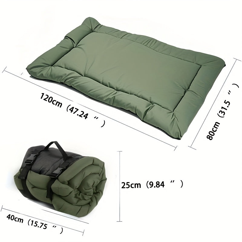Coussin Extérieur Pliable pour Chien – Antidérapant et Lavable