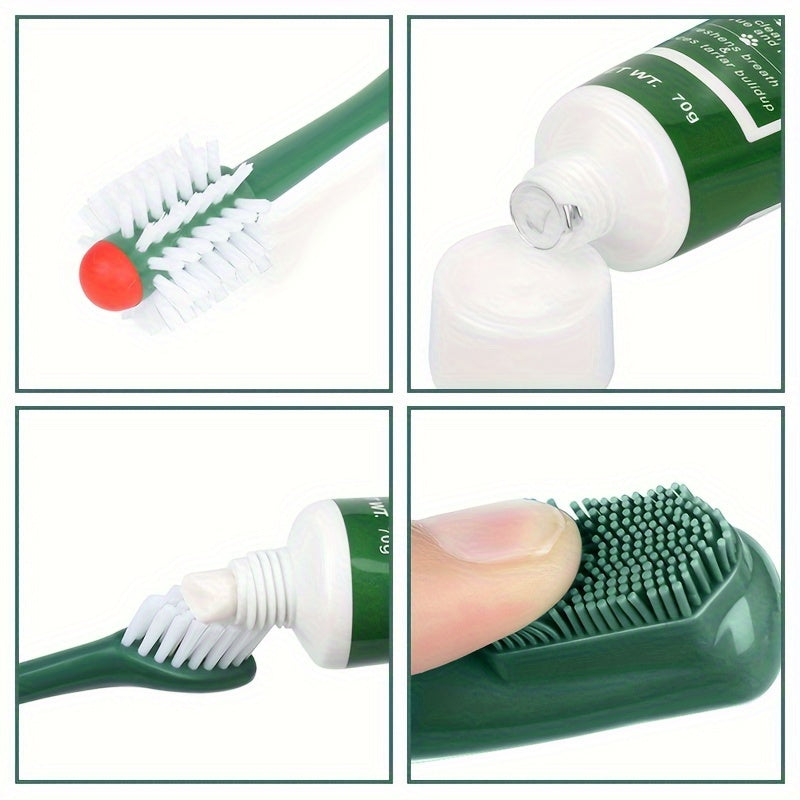 Kit de Dentifrice et Brosse à Dents pour Chiens