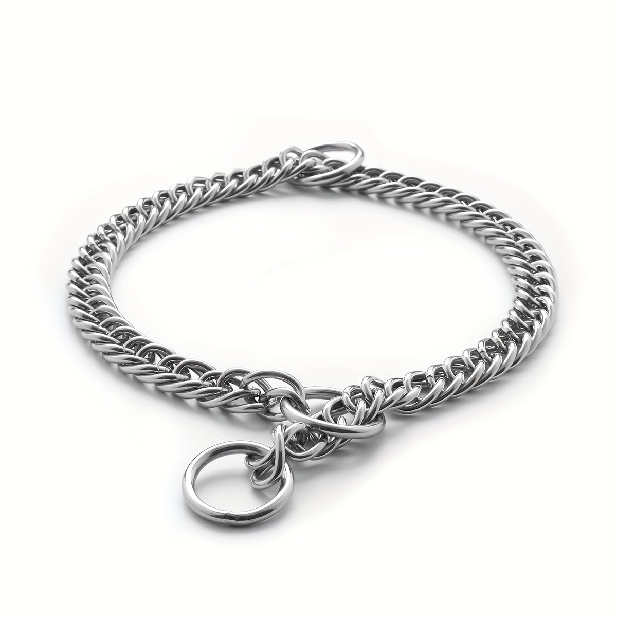 Collier étrangleur double torsion en acier inoxydable – spécial dressage comportemental