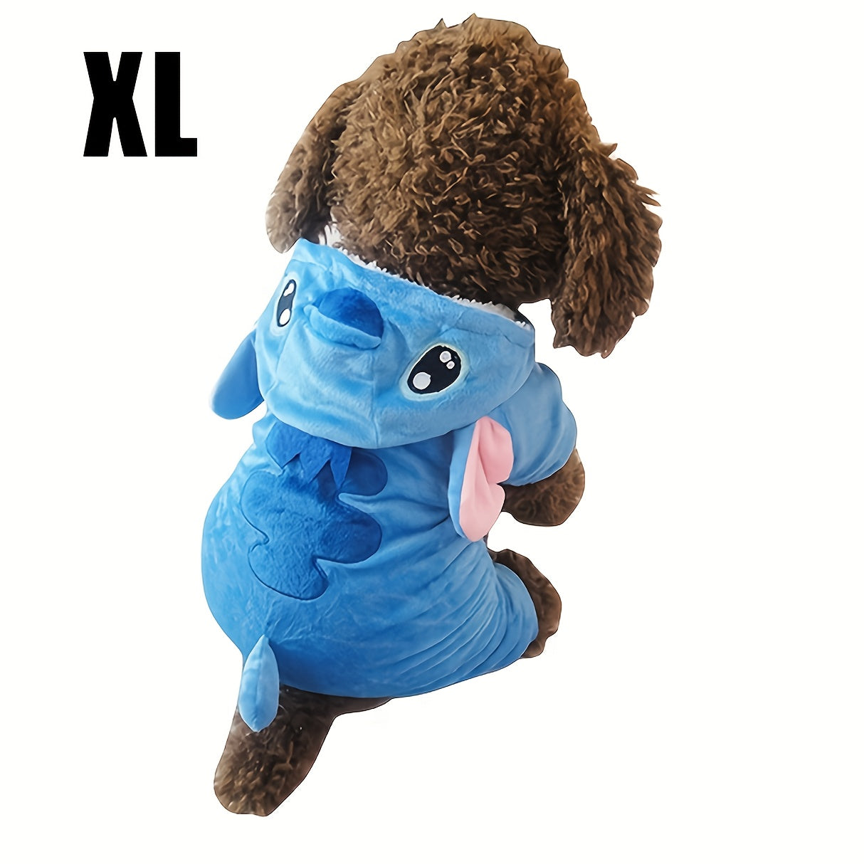 Costume Stitch Bleu pour Petits Chiens avec Capuche