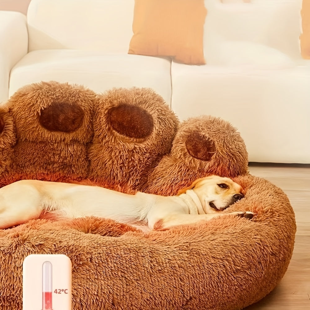 Coussin Patte Géante en Peluche pour Chien et Chat