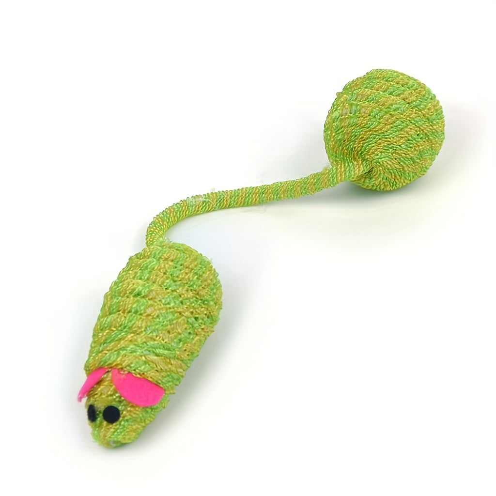 Jouet Souris en Peluche avec Balle pour Chat