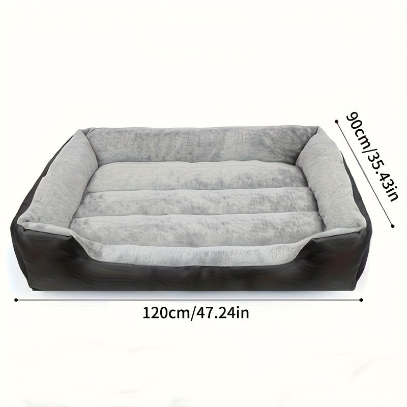 Lit rectangulaire en tissu Oxford pour Chien et Chat
