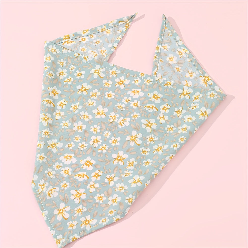 Bandana Fleuri à Nouer pour Chiens en Tissu Léger