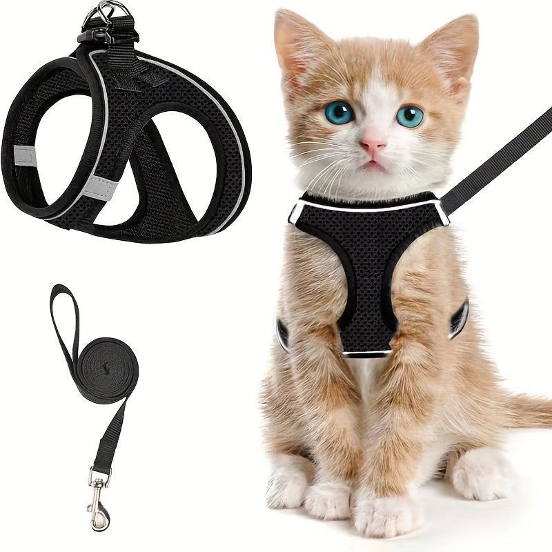 Harnais pour Chat Anti-Fuite avec Laisse