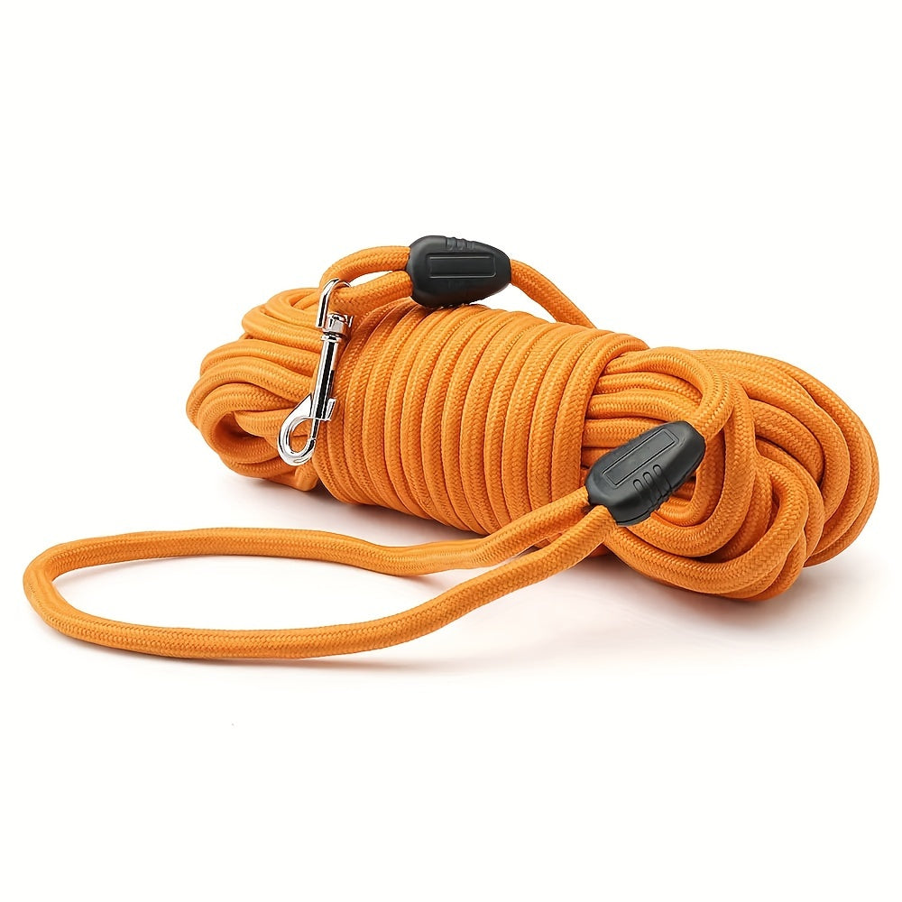 Longe en Nylon avec Mousqueton Rotatif pour Chien – 5 à 15 mètres