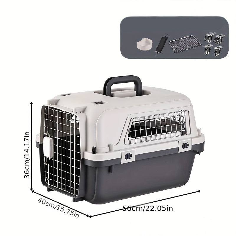 Caisse de Transport à Roulettes pour Chien