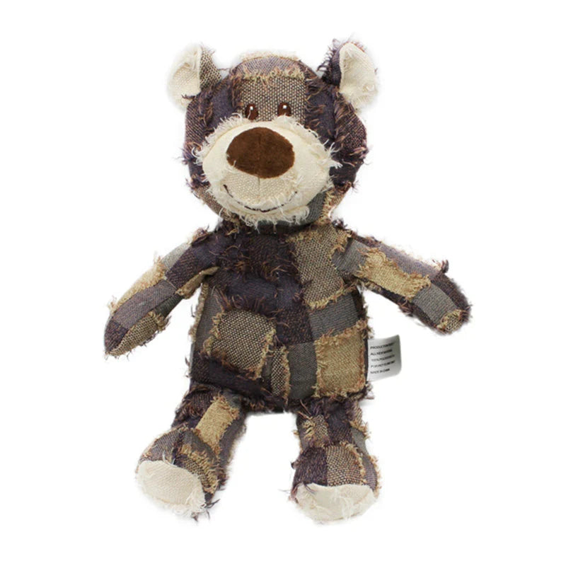 Jouet à mâcher en peluche pour chiens – Ours résistant