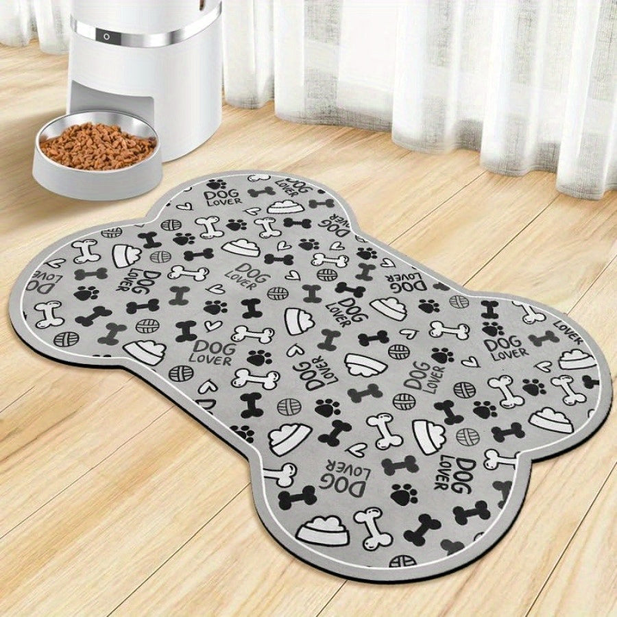Tapis gamelle absorbant en diatomite pour Chien