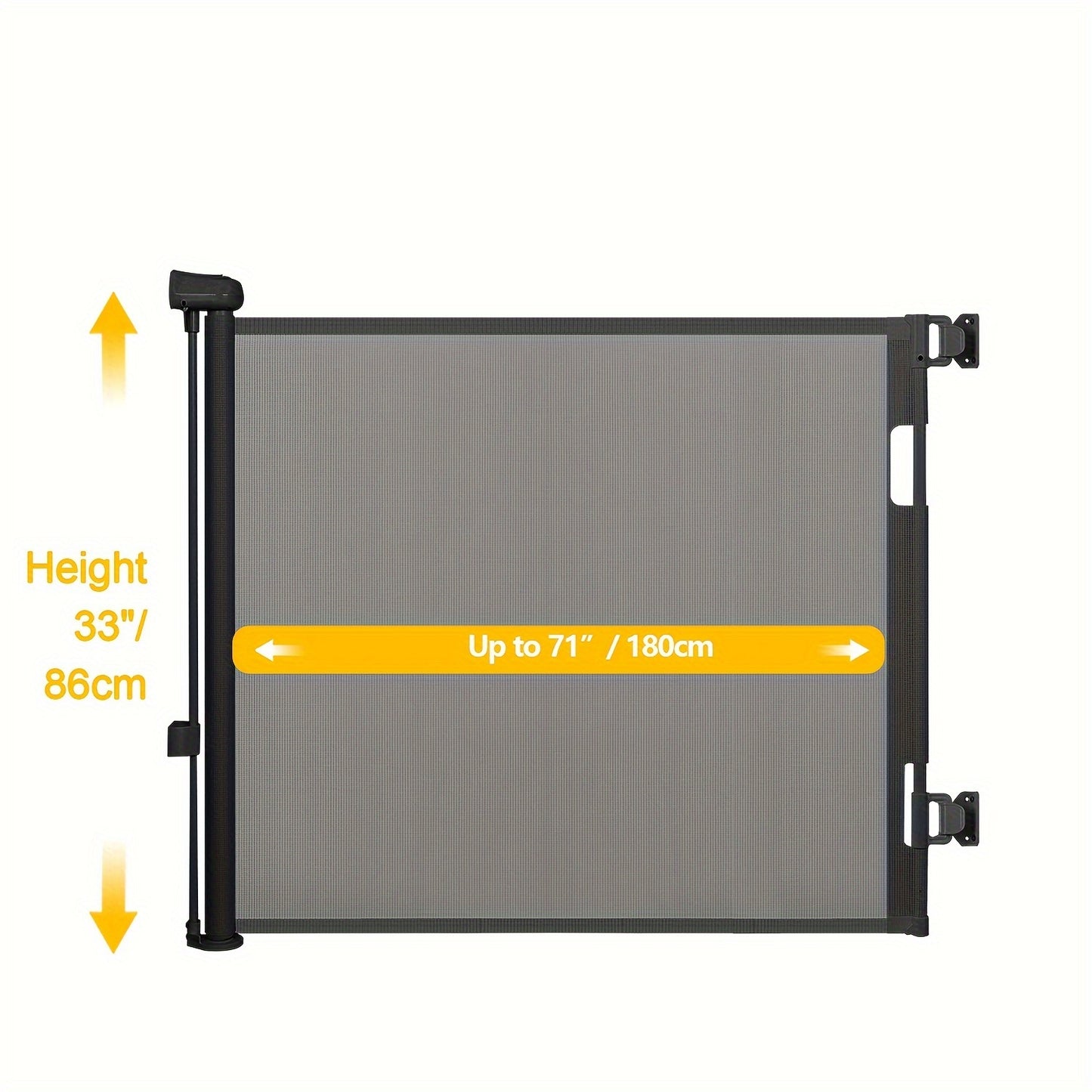 Barrière de Sécurité Rétractable pour Animaux – Maille PVC