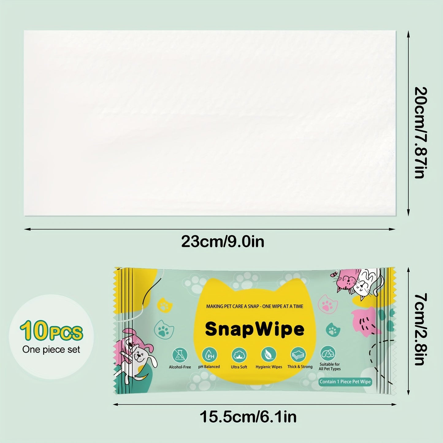 Lingettes Individuelles Multi-Usages SnapWipe