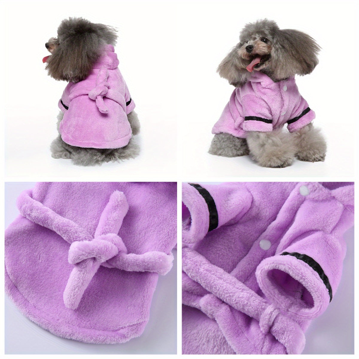 Pack 3 pièces Peignoir Douillet pour Chiens et Chats