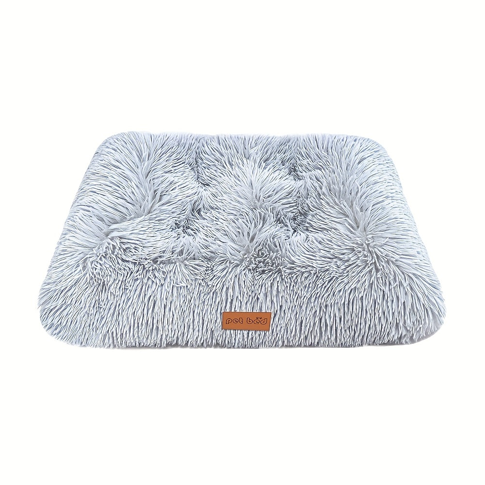 Coussin Carré en Fausse Fourrure pour Chien et Chat