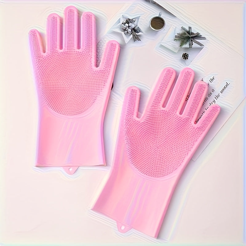 Gants de Bain Massants en Silicone pour Chiens et Chats