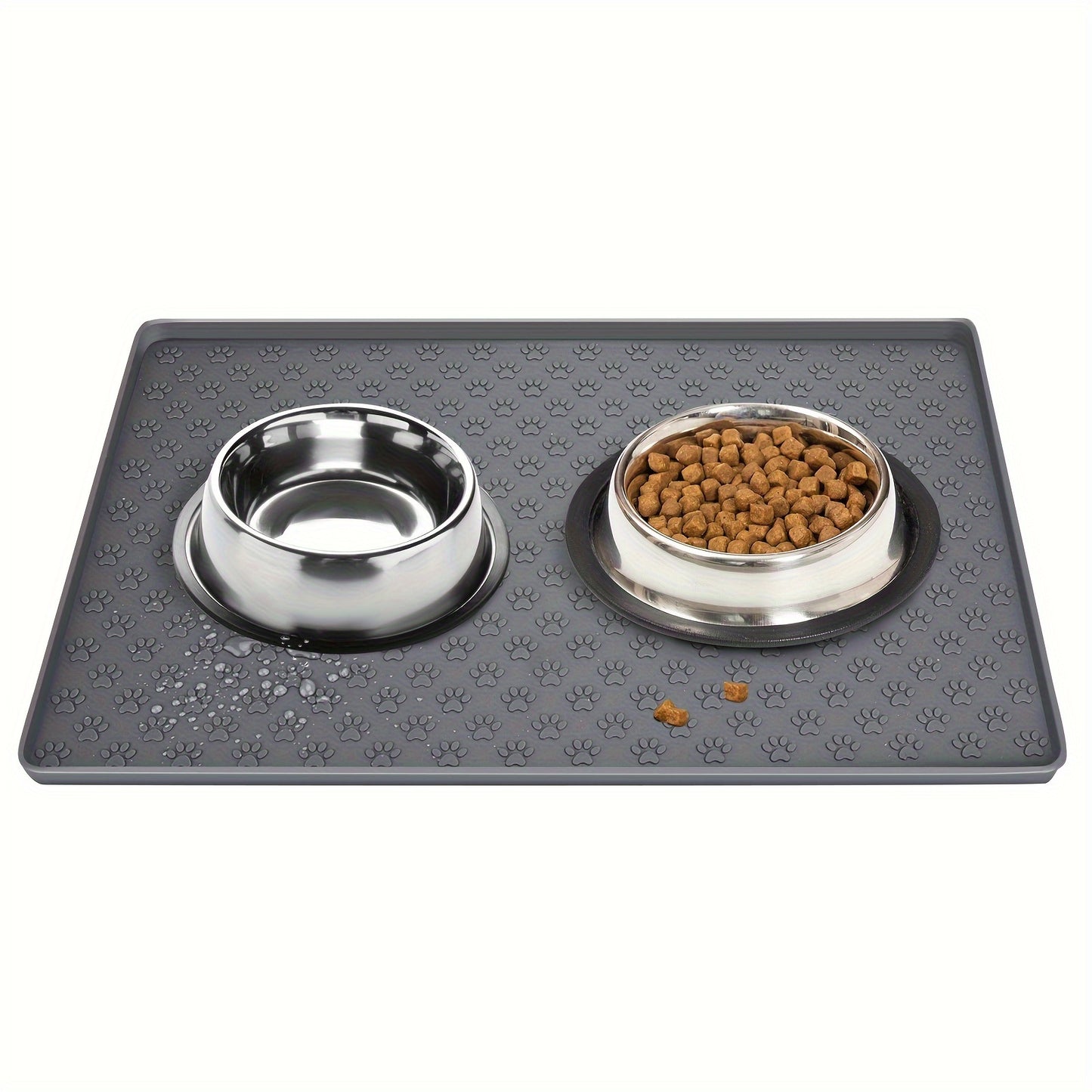 Tapis de gamelle antidérapant en silicone pour chien et chat