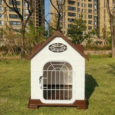Niche Plastique Élevée avec Aération pour Chien