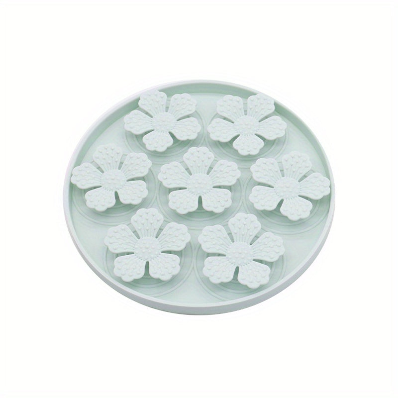 Tapis à Lécher Fleurs en Silicone Anti-Glouton avec Ventouses