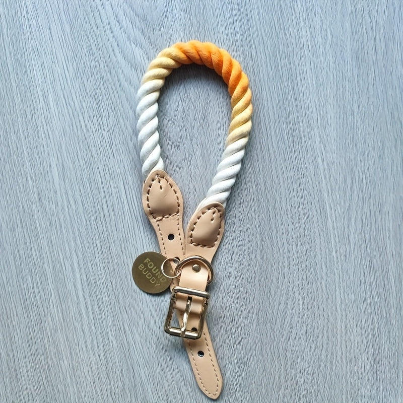 Collier Pastel Corde Tressée pour Chien