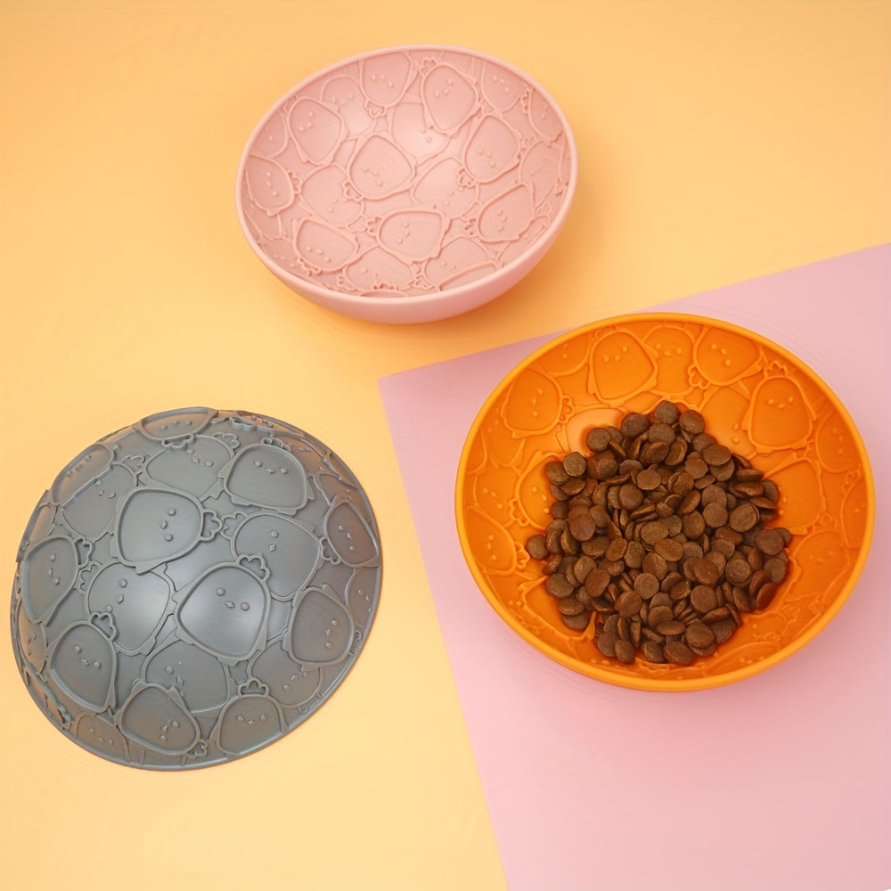 Bol à Lécher en Silicone Antiglouton à Motif pour Chien