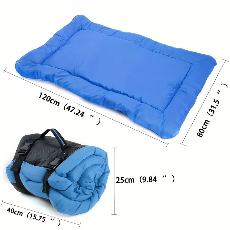 Coussin Extérieur Pliable pour Chien – Antidérapant et Lavable