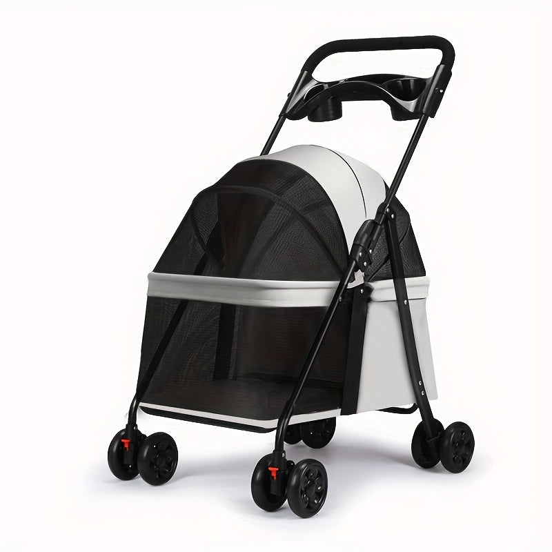Poussette Convertible Premium pour Chats et Petits Chiens